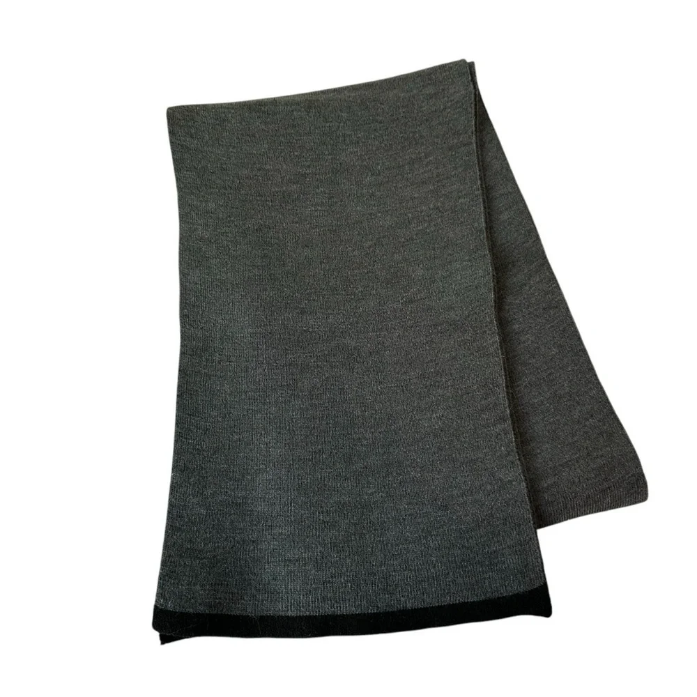L.L. Bean Unisex Charcoal Heather Gray Scarf, NWT